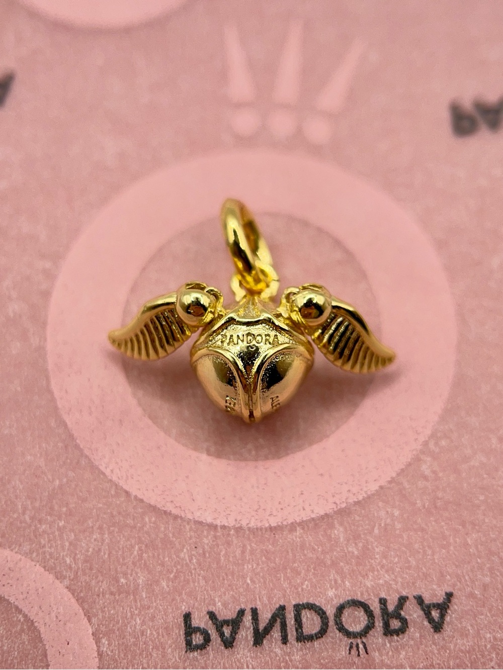 Pandora Harry Potter Golden Snitch Gold Plated Charm